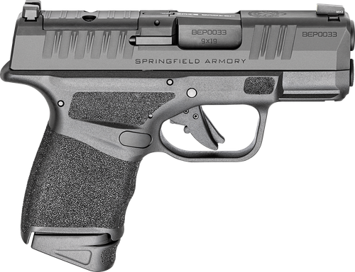 Springfield Hellcat OSP CA Legal 9mm, 3" Barrel, Melonite Black, Crimson Trace CT-1500, Tritium, Optics Ready, 5x10rd, Range Bag, California Compliant