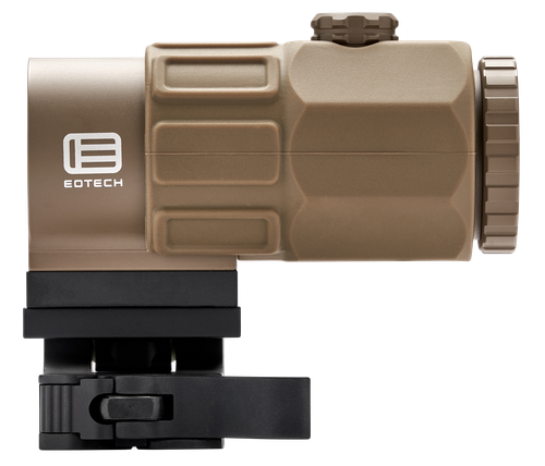 EOTech G45 Magnifier, 5X, QD Mount, Switch to Side, 34mm, Matte Finish, Tan, Includes Mount
