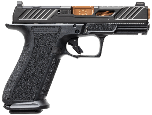 Shadow Systems XR920 Elite 9mm, 4" Fluted Barrel, Nitride Black, Night Sight, 2x10rd Mags,