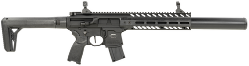 Sig Sauer Airguns MCX ASP Gen 2 Semi-Auto CO2 177 Pellet 30rd, Black, Fixed Stock, M-Lok Handgaurd, Flat Trigger, Flip-Up Sig Sauerhts
