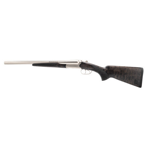Heritage Badlander12 Gauge, 3" Chamber, 18.5" Barrels, Nickel, Silver, Turkish Walnut, Bead Front Sight, 2rd
