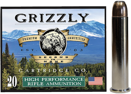 Grizzly Ammo 45-70 Gov+P 350gr Bonded Flat Point, 20rd Box