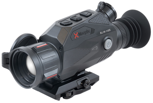 NOCPIX SLIM H35, Thermal Imaging Sight, 2X35mm, 12 Micron, 640x512 (50 Hz), Multiple Reticles, Black, Includes Quick Detach Mount