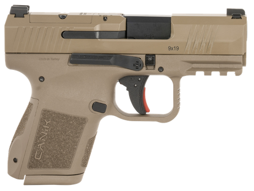 Canik METE MC9 9mm, 3.18" Barrel, Matte Finish, Flat Dark Earth Frame, Black Slide, Optic Ready, 10Rd, 2 Mags, California Compliant