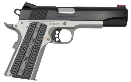 Colt 1911 Competition Two-tone 45ACP, 5" Barrel, G10 Grips, Novak Red Fiber, Novak Adj Rear, Series 70 System, 8rd