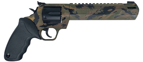 Taurus Raging Hunter, TALO Edition 44 Magnum, 8.37" Ported Barrel, Cerakote Finish, Camo, Rubber Grips, Adjustable Sights, 6 Round