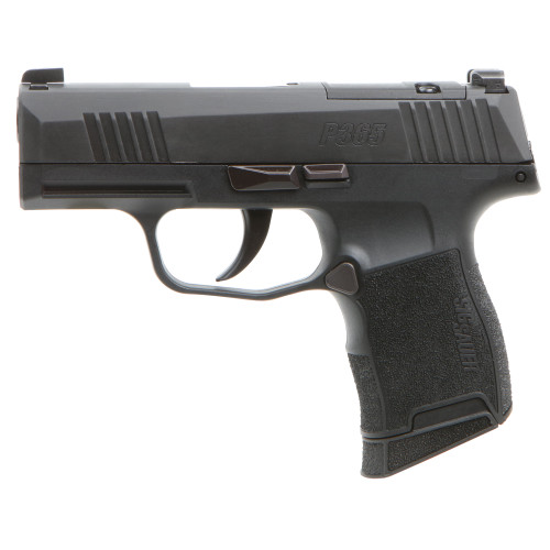 Sig Sauer Blue Label Off Duty P365 9MM, 3.1" Barrel, Black, Optics Ready Slide, XRAY3 Day/Night Sights, 2 Mags, 1 Flush Fit 10 Round Mag and 1 Extended 10 Round Mag