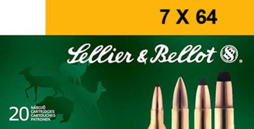 Sellier & Bellot  7x64mmBrenneke 140gr Soft Point 20 Per Box/20 Case