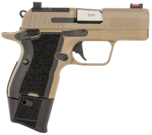 Kimber CDS9 FDE 9mm 3.18" Match Grade Barrel, SS Optic Ready/Serrated Slide, LW FDE Frame Beavertail & Picatinny Rail, RMSc Footprint, Ambidextrous, 15 Rd