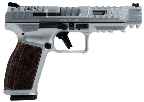 Canik SFx Rival-S 9mm 5" SS Barrel, Matte SS Optic Ready/Ported Slide, Matte SS Frame w/Picatinny Rail, Rosewood Grip, 18 Rd