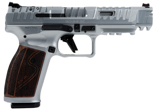 Canik SFx Rival-S 9mm 5" SS Barrel, Matte SS Optic Ready/Ported Slide, Matte SS Frame w/Picatinny Rail, Rosewood Grip, 18 Rd