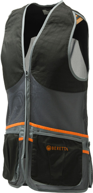 Beretta Full Mesh Vest, Black & Grey XL 