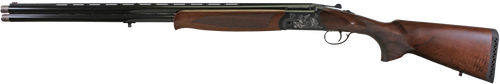 Iver Johnson IJ600 20 Ga, 3" 2rd 28" Over/Under Vent Rib Barrel, Matte Black Chromed Engraving Steel Receiver, Fixed Walnut Checkered Wood Stock & Forend