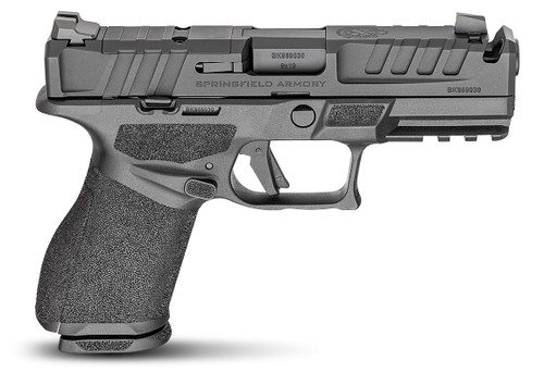 Springfield Echelon 4.0C Comp, Compact, 9mm, 4" Barrel with Integrally Compensated Slide, Melonite Finish, Black, Optics Ready Slide, Front Tritium Night Sight, Tactical Rack U-Dot Rear, 2 mags, (1)-18rd and (1)-15 Round
