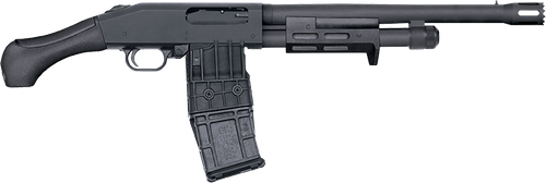 Mossberg 590M Breacher 12 Ga Pump 2.75" 10rd,14.38" Matte Blued Heavy Walled Barrel, M-Lok Forend, Matte Blued Drilled & Tapped Receiver, Black Birdshead Grip