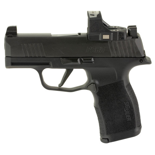 Sig Sauer P365X Optic Package 9mm, 3.1" Barrel, Nitron Finish, Black, Polymer Grip, ROMEO-RS Compact Sight, XRAY3 Night Sights, 12rd, 2 mags