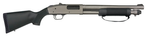 Mossberg 590A1 Pro 12 Ga 5rd,14" Tungsten Gray Cerakote Barrel & Steel Drilled & Tapped Receiver, Fixed Black Stock