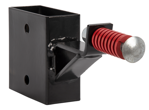 EZ-Aim Gong Hanger with Recoil Spring Black Powder Coated Steel, 5.50" Long & is compatible with 2" x 4" Lumber