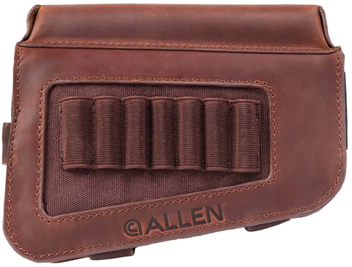 Allen Westcliff Buttstock Cartridge Carrier 7rd Leather Rifle Buttstock Mount Features Raised Cheek Piece