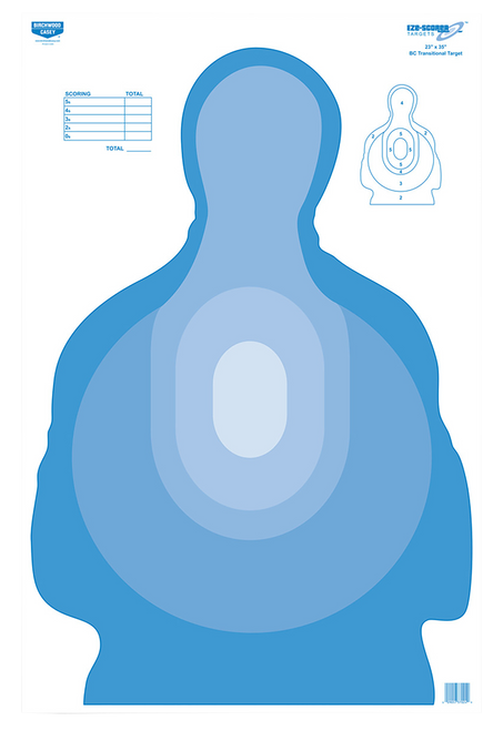 Birchwood Casey EZE-Scorer Transition Silhouette Paper Target 23" x 35" 100 Per Pkg
