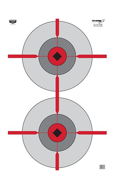 Birchwood Casey EZE-Scorer Double Bull's-Eye Bullseye Paper Target 23" x 35" 100 Per Pkg