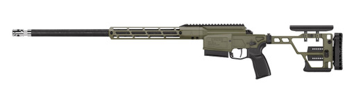 Sig Cross Sawtooth 6.5 PRC, 22" Carbon Fiber Barrel, Threaded, Radial Brake, Moss Green, Free Float M-LOK Forend, Folding Stock, 4rd, 1 Magazine