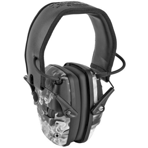 Howard Leight Impact Sport, Electronic Earmuff, Folding, Smoke Finish