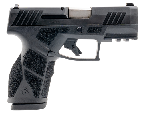 Taurus GX2 9mm CA Compliant 10rd,3.38" Stainless Steel Barrel, Matte Black Alloy Steel Serrated Slide, Black Polymer Frame Accessory Rail