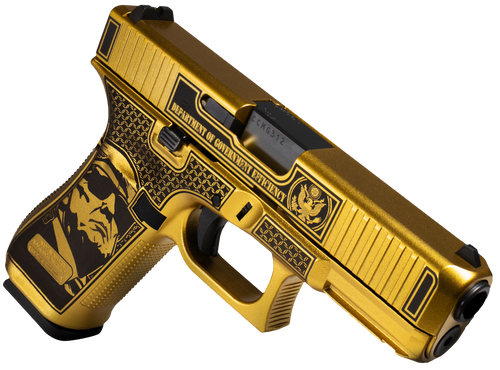 Glock G47  D.O.G.E. 9mm, Gen5 4.49" Barrel, Glamour Glock Gold Cerakote, 17rd