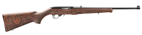 Ruger 10/22 Sporter Collector's Series 8th Ed. 22 LR 10rd,18.50" Satin Black Barrel, Black Drilled & Tapped Receiver, Engraved Altamont American Walnut Fixed Stock
