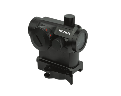 Konus Pro Nuclear Matte Black 1x22mm 3 MOA Red/Green Dot Reticle