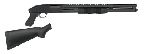 Mossberg 500 Cruiser/Persuader Combo 12 Ga, 3" Chamber 20" Barrel, Black, Pistol Grip/Full Stock, 7rd