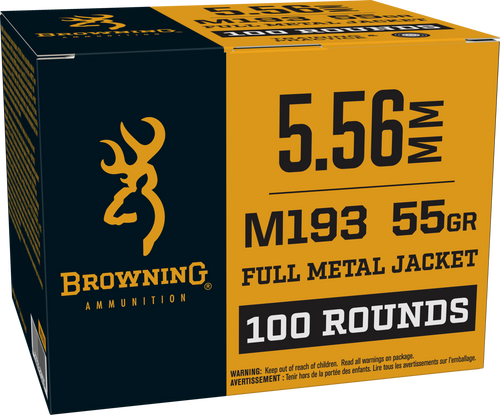 Browning M193 5.56mm 55gr Full Metal Jacket 100rd Box