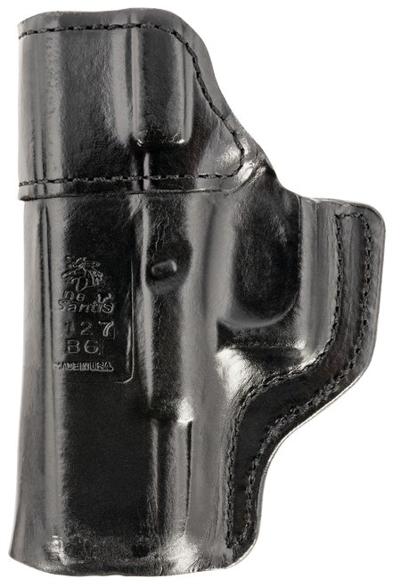 Desantis Inside Heat Inside Waistband Black Leather Belt Clip Fits Glock 19/19 Gen 5/19X/23/32/45