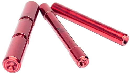 Cross Armory 3 Pin Set Dimpled Glock 17,19,2-24,26,27,29-35,38,39 Gen1-3 Red 4140 Steel Handgun