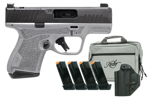 Kimber R7 Mako Full Kit Gray 9mm 3.3" Barrel Optic Ready, Range Bag, Holster Plus One 11Rd and  Four 13Rd Mags