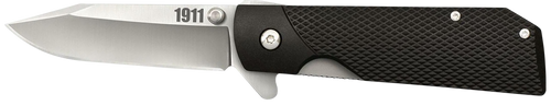 Cold Steel 1911 3" Folding Clip Point Plain 4034 Stainless Steel Blade/ Black Checkered Griv-Ex Handle Includes Pocket Clip