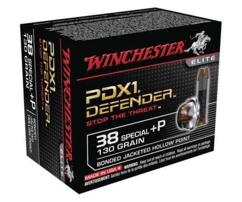 Winchester Bonded PDX1 Defender .38 Special +P 130gr, Bonded PDX1 20rd Box