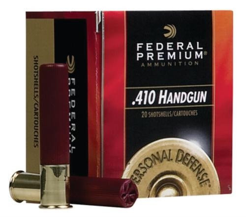 Federal Premium Personal Defense Judge .410 Ga, 3", 950 FPS, 9 Pellet No. 4 Buck, 20rd Box
