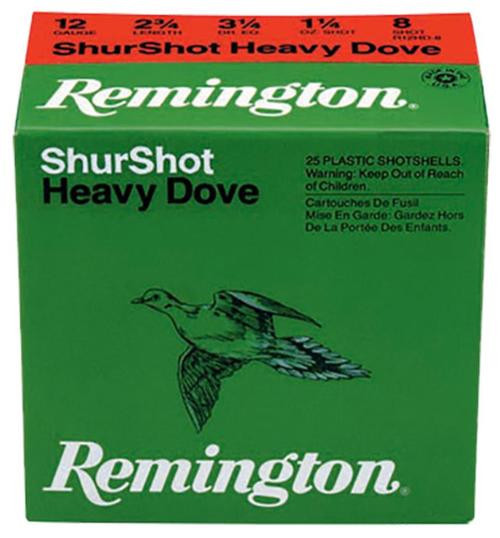 Remington Shurshot Heavy Dove Loads 20 Ga, 2.75", 1oz, 7.5 Shot, 25rd/Box