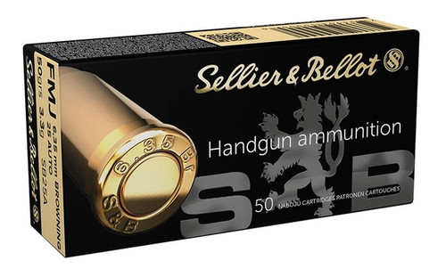 Sellier and Bellot 25 Auto/6.35 Browning 50 FMJ 50Rd/Box
