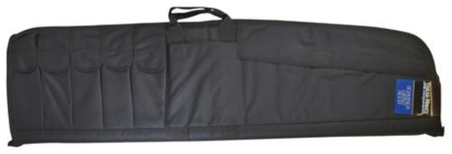 Uncle Mike's Rifle Case Large 41" 600 Denier Fabric, 5 Mag Pouches, Black