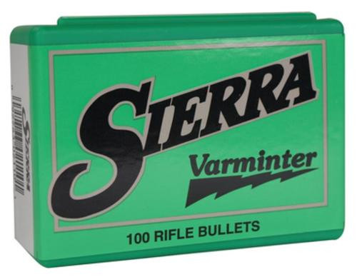 Sierra Varminter .22 Caliber .224 63gr, Semi-Point, 100/Box, NOT AMMO THESE ARE RELOADING BULLETS