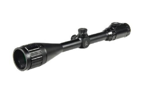UTG Hunter Scope, 6-24X 50, 1", 36-Color Mil-Dot Reticle, with Rings, Black