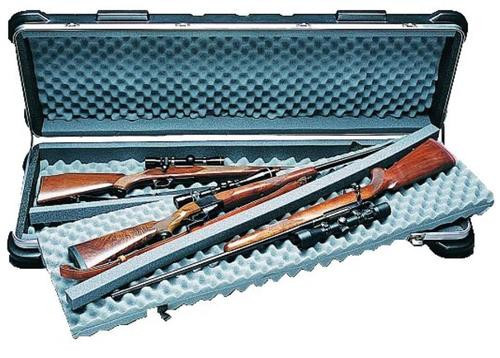 SKB Quad Rifle/Shotgun Case, Wheels, Polyethylene Ribbed