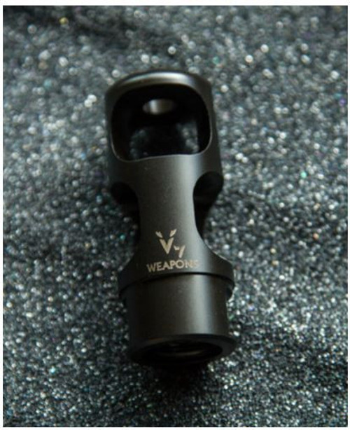 V7 Weapon Systems Muzzle Brake For 7.62/6.8 Caliber Nitride Black  V7 Weapon Systems Muzzle Brake For 7.62/6.8 Caliber Nitride Black