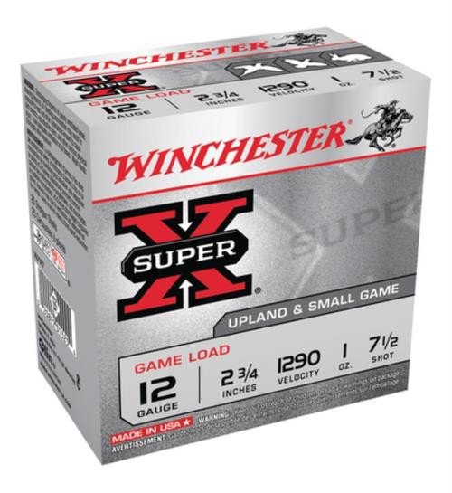 Winchester Super-X Ga 12 Ga, 2.75", 1 oz, 7.5 Shot, 25rd Box