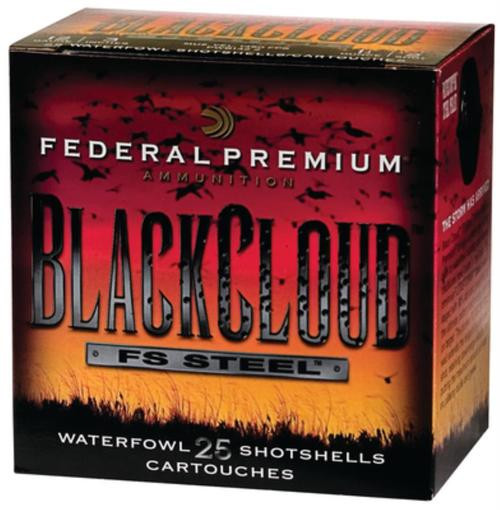 Federal Premium Black Cloud Waterfowl 12 Ga 3" 1450 FPS 1.25oz 2 Shot 25 Per Box