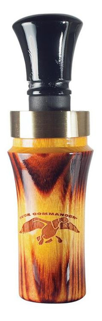 Duck Commander Burnt Hedge Duck Call, Double Reed, Wood Black/Brown