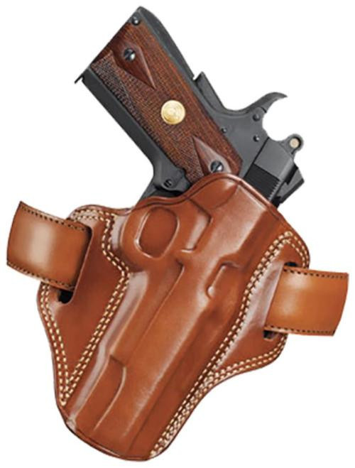 Galco Combat Master Outside Waistband Tan Leather Belt Slide Fits S&W K Frame Fits Ruger Security-Six